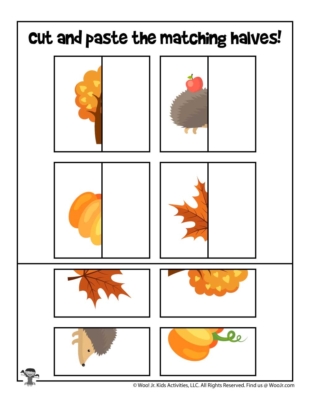Fall Cut And Paste Activity Pages Woo Jr Kids Activities 