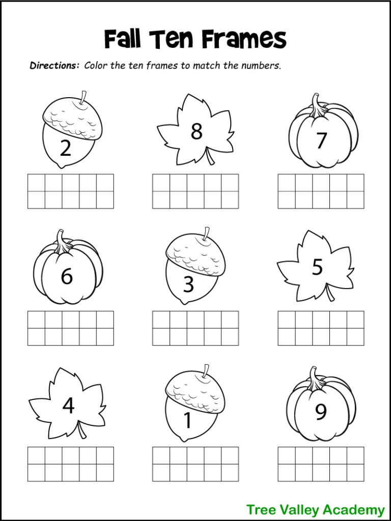 Kindergarten Math Worksheets - Printable
