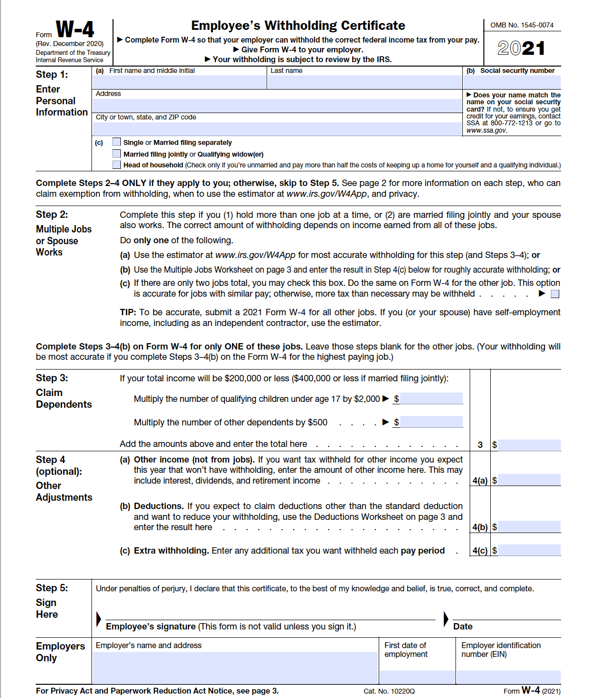 Current Printable W9 Form