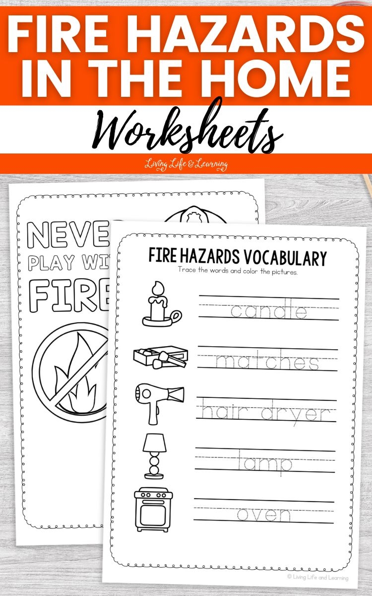 Fire Hazards In The Home Worksheets Teaching Kids About Safety