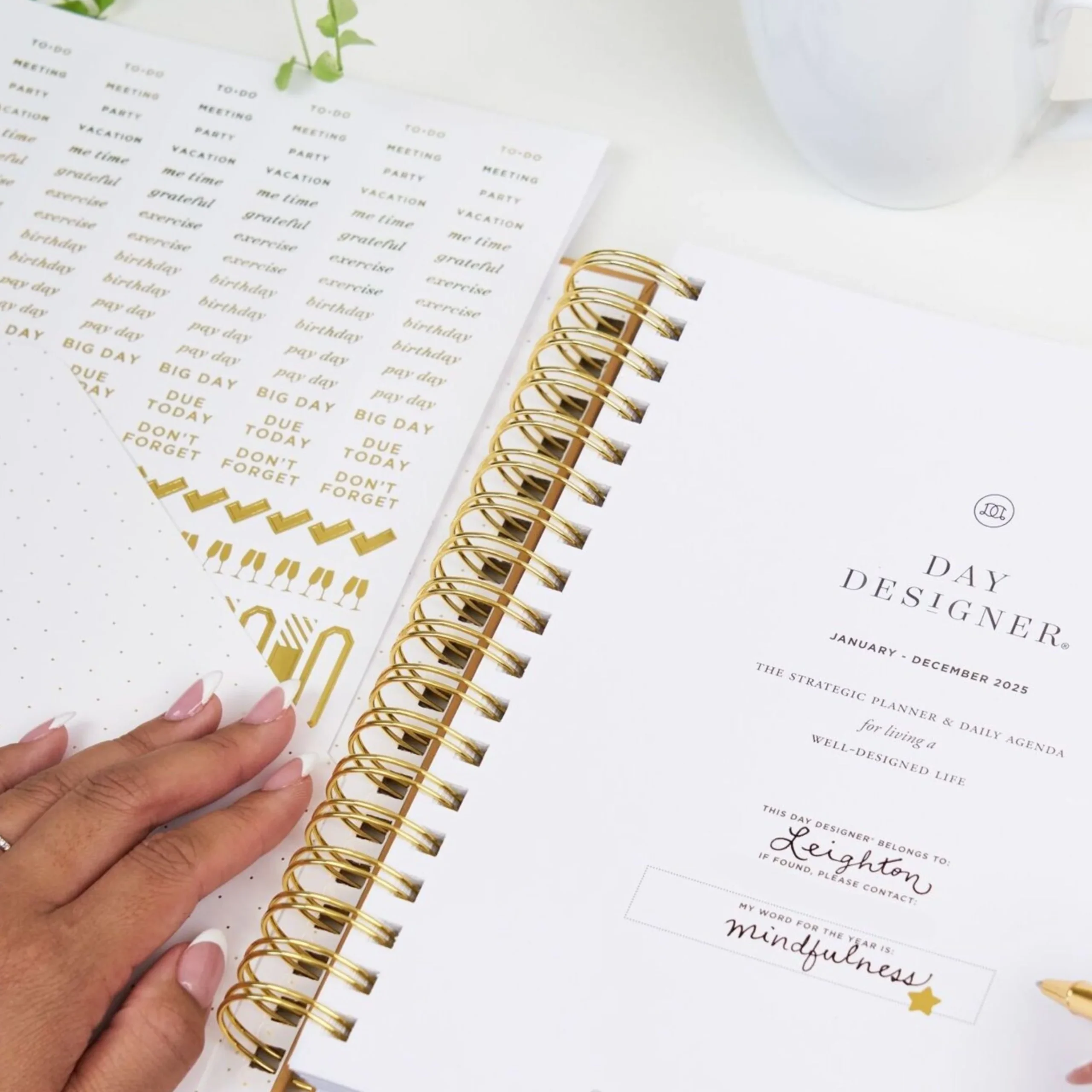 Flagship Mini Gold Stickers Accessories Day Designer