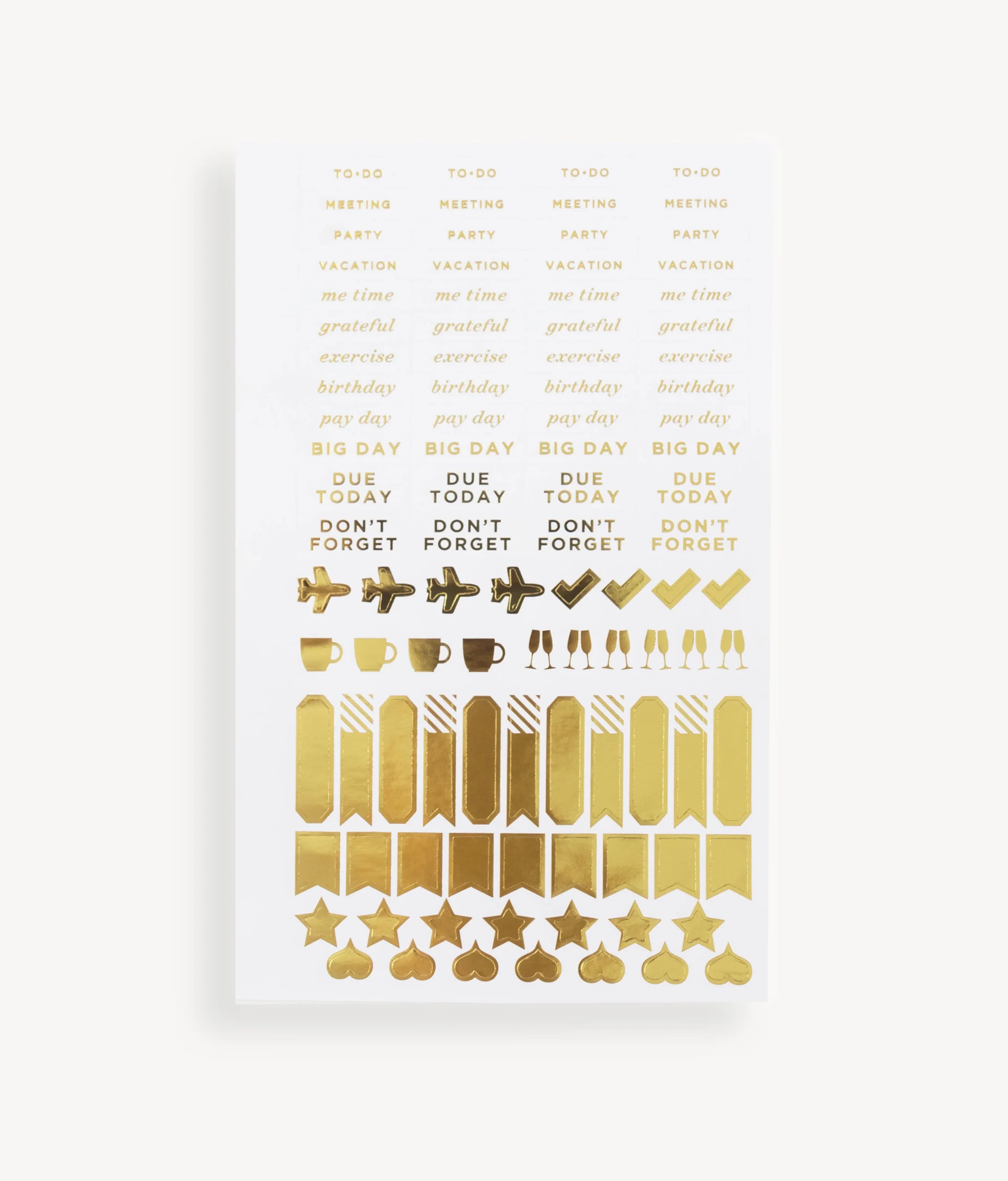 Flagship Mini Gold Stickers Accessories Day Designer