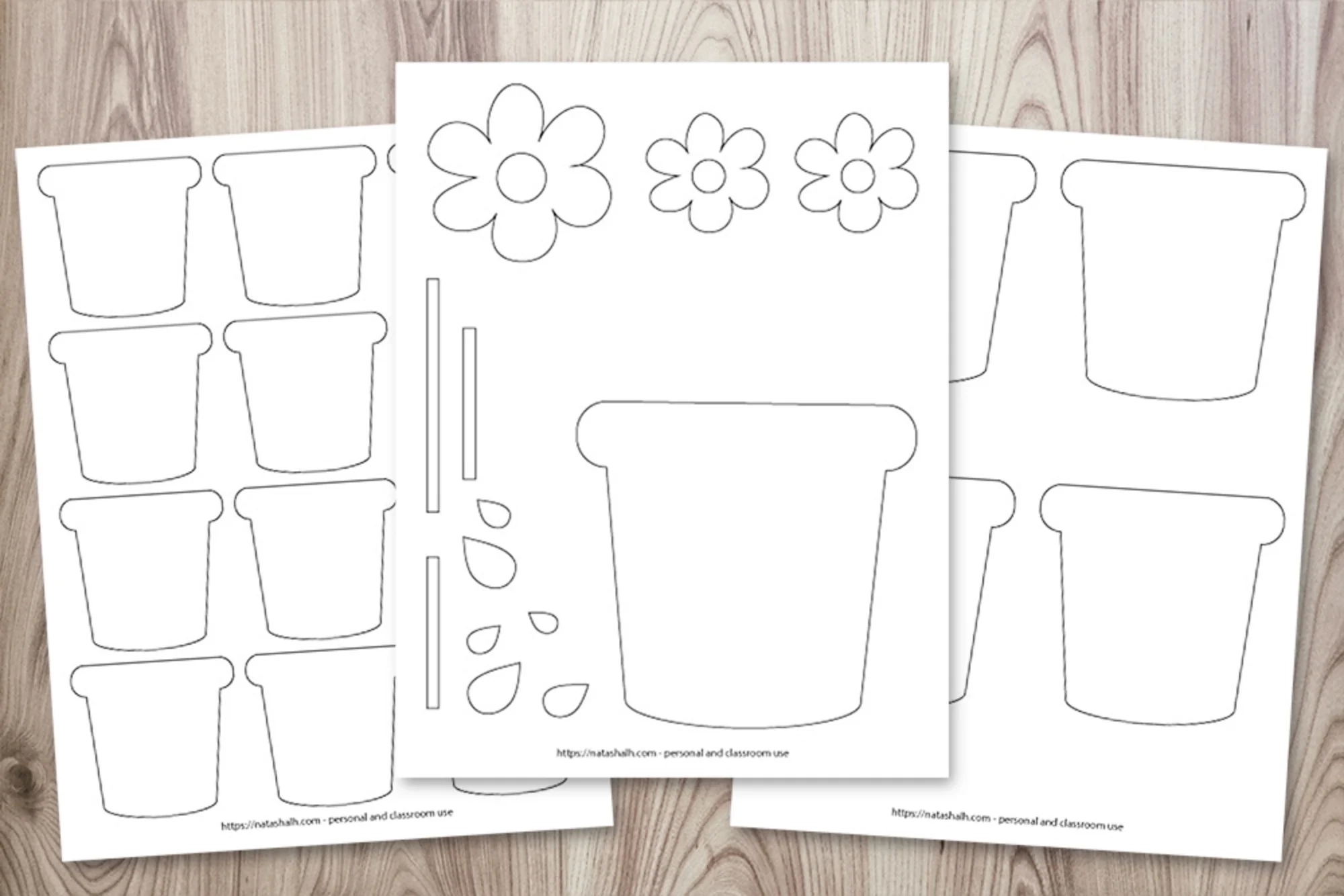 Flower Pot Templates The Artisan Life