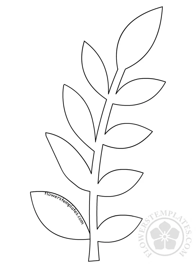Flower Stem Template Printable