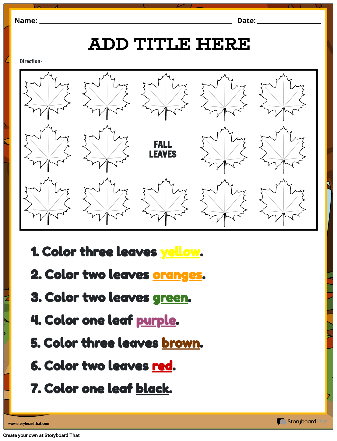 Following Directions Free Printable Worksheet