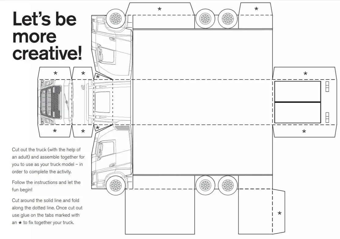 food truck template printable printable party favors