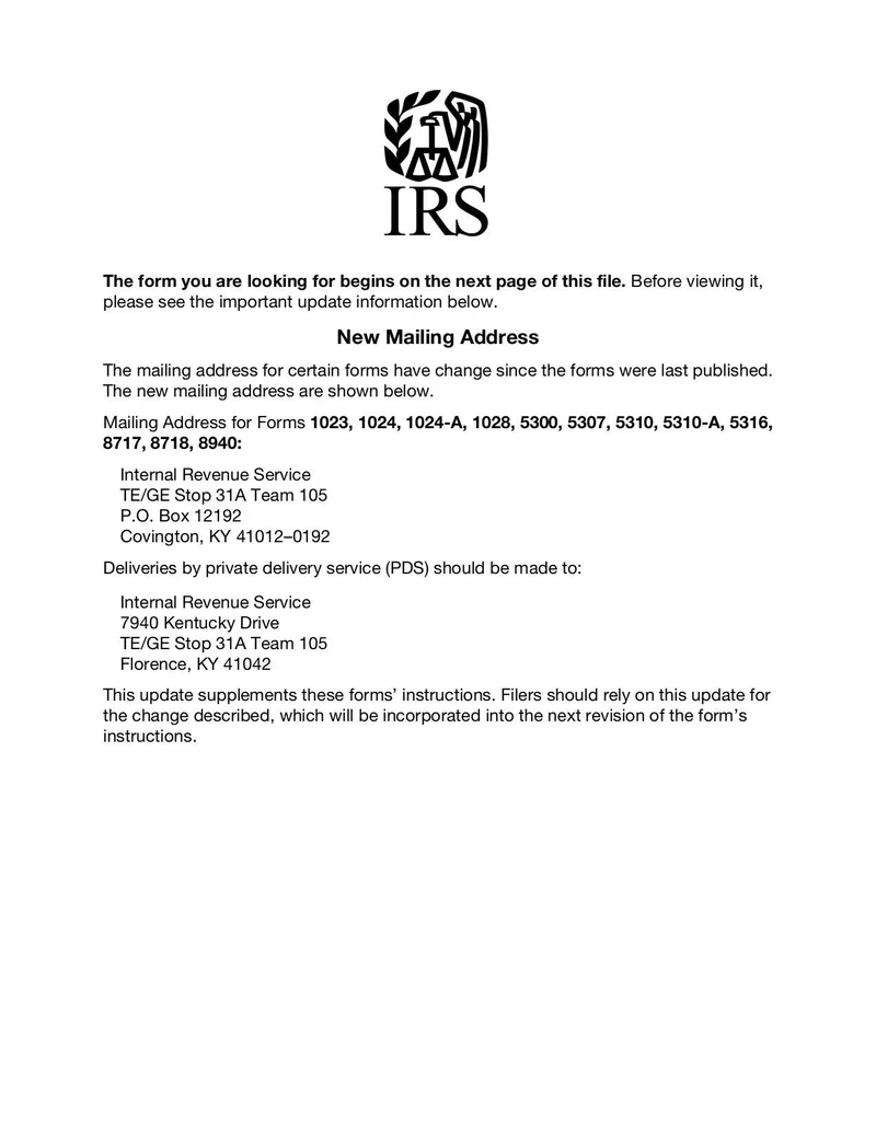 Irs Form 1023 Printable