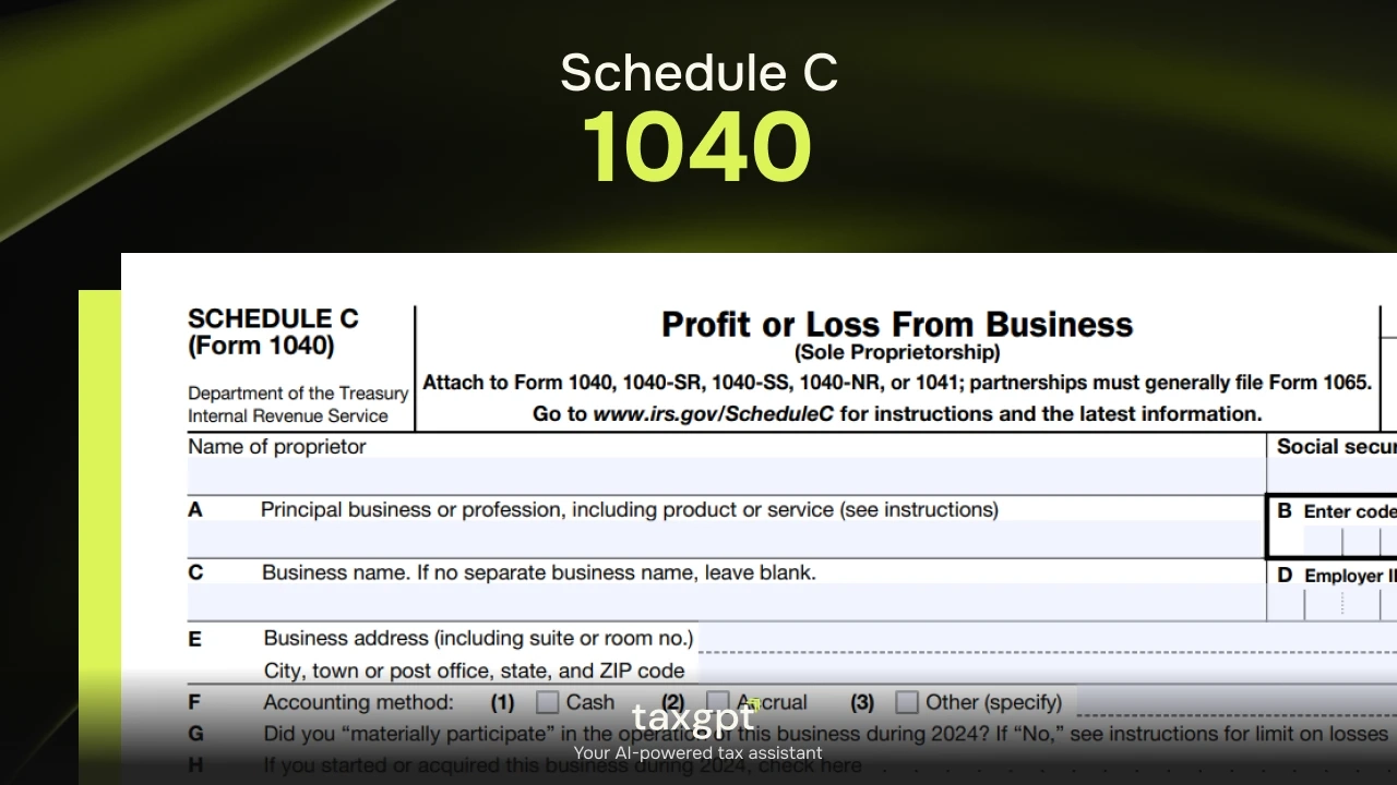 Form 1040 Schedule C Checklist For Tax Professionals