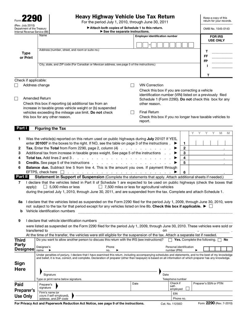 Form 2290 Fill And Sign Online With Lumin
