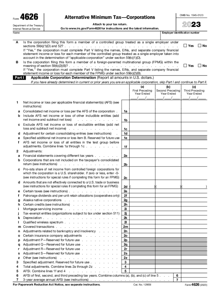 Form 4626 Fill Out amp Sign Online DocHub