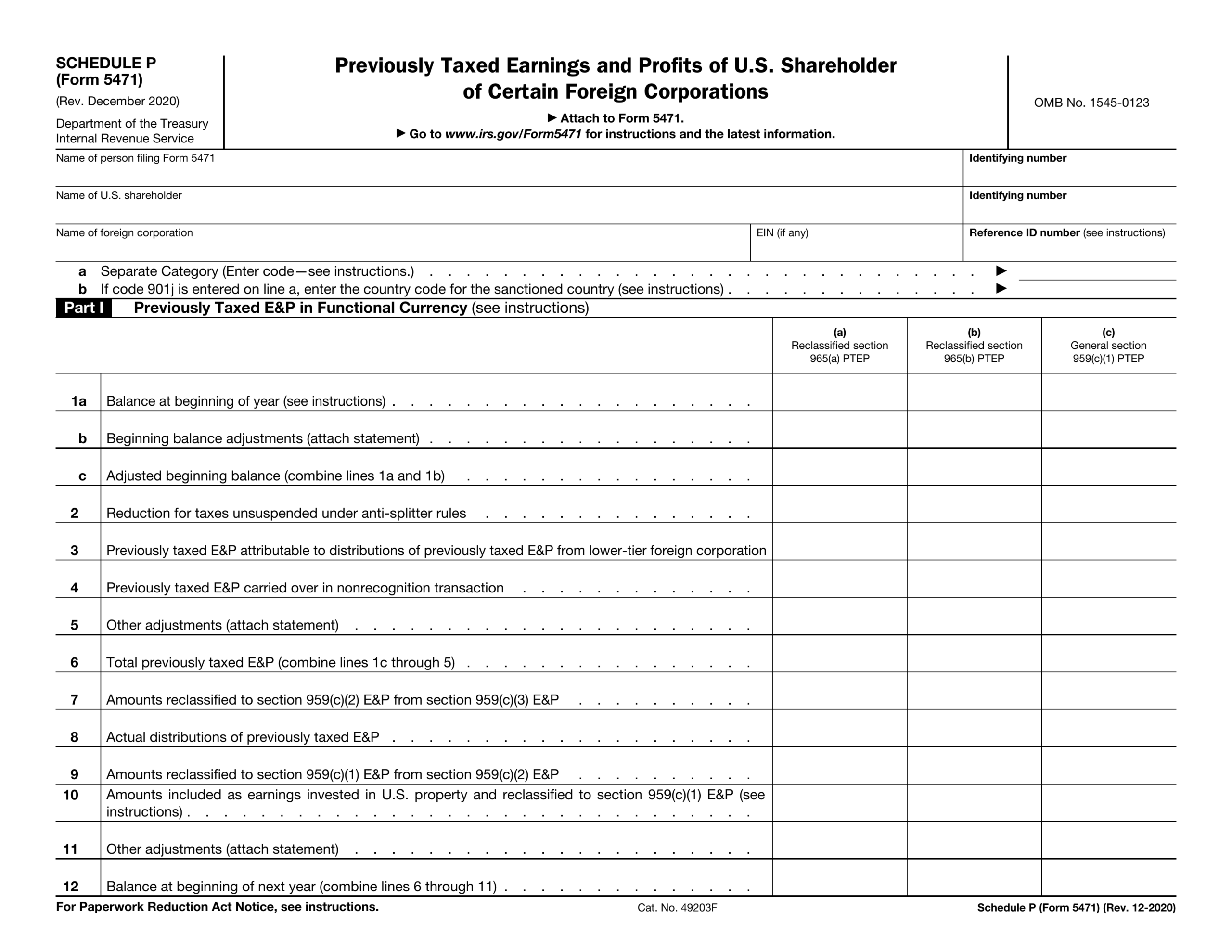 Form 5471 Schedule P 2024 2025 Fill PDF Guru