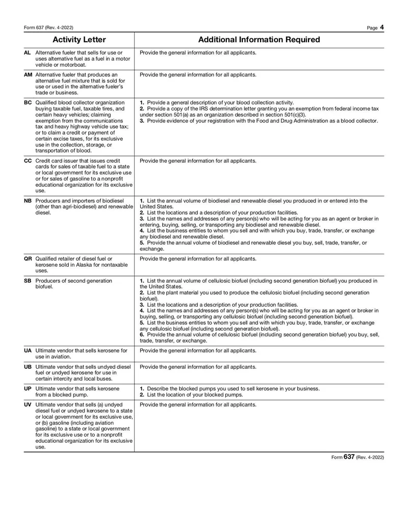 Irs Form 637 Registration Number Lookup