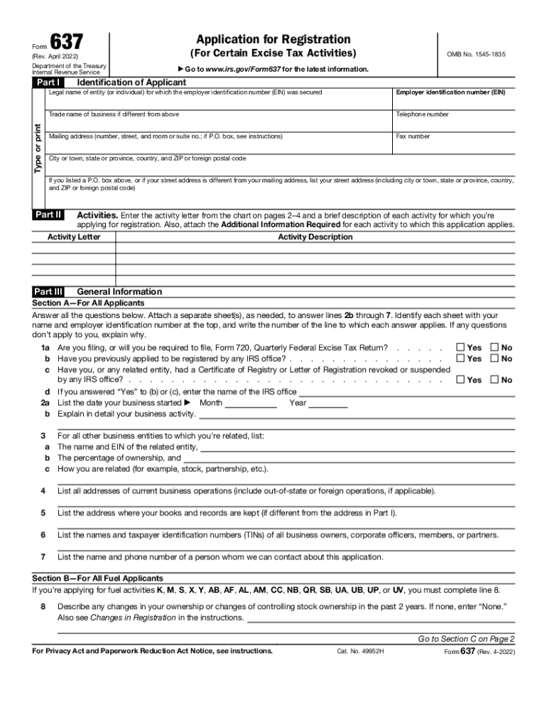 Form 637 Fill Out amp Sign Online DocHub