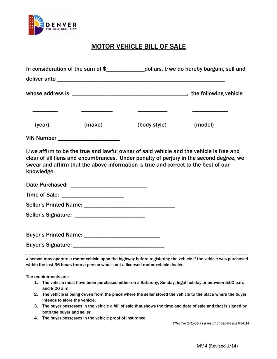 Form MV4 Fill Out Sign Online And Download Printable PDF 