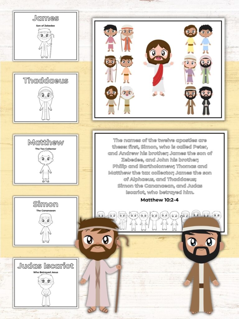 Free 12 Disciples Coloring Pages Healing Home