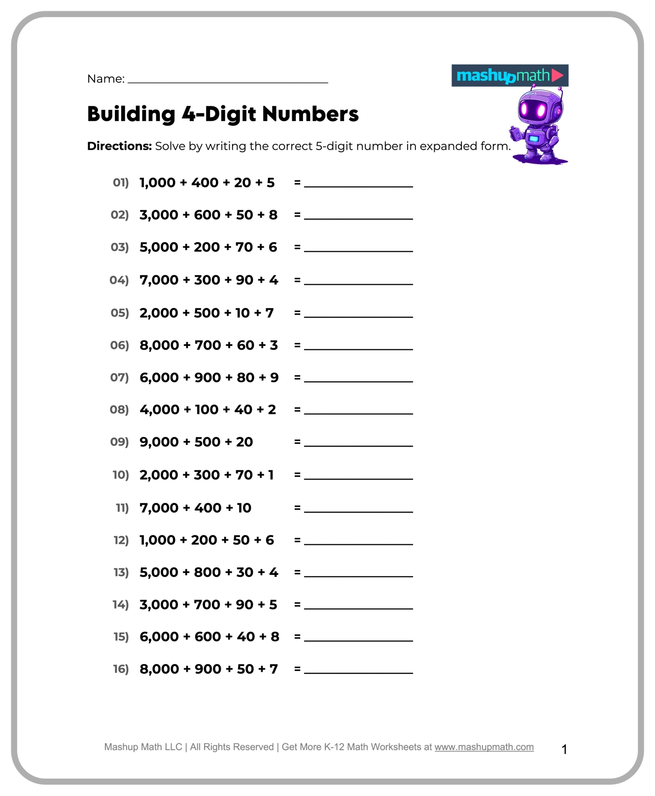 Free Worksheet Printables Maths Grade 5