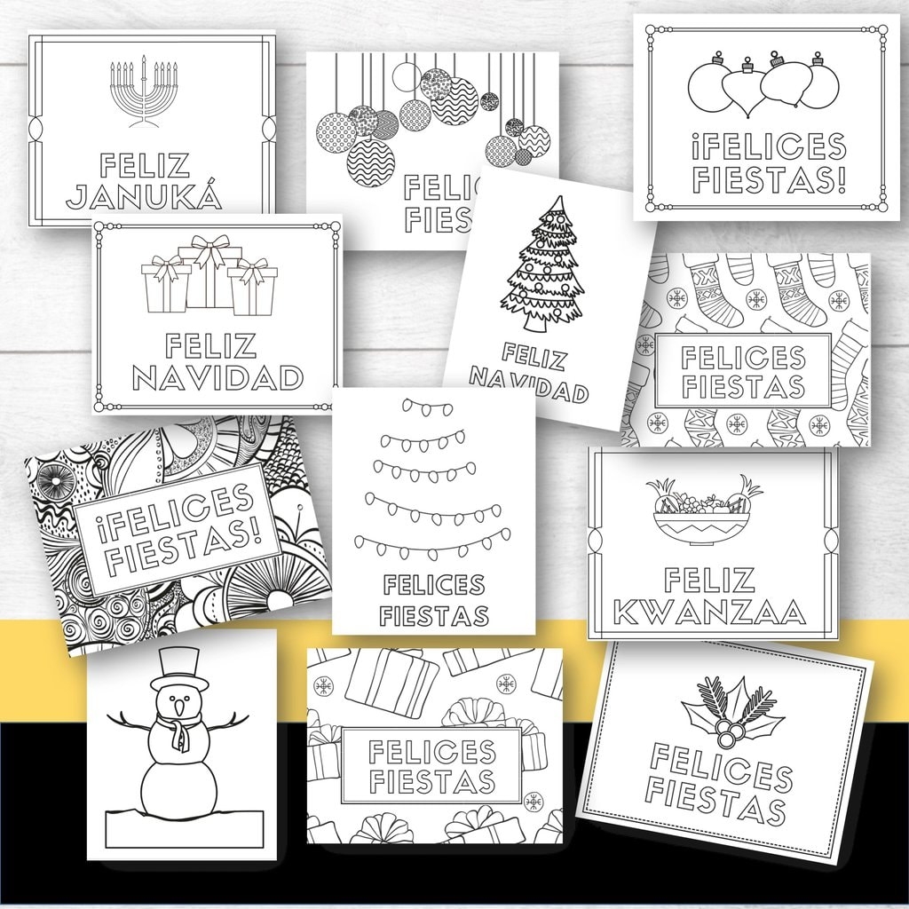 Spanish Christmas Cards Printable Free