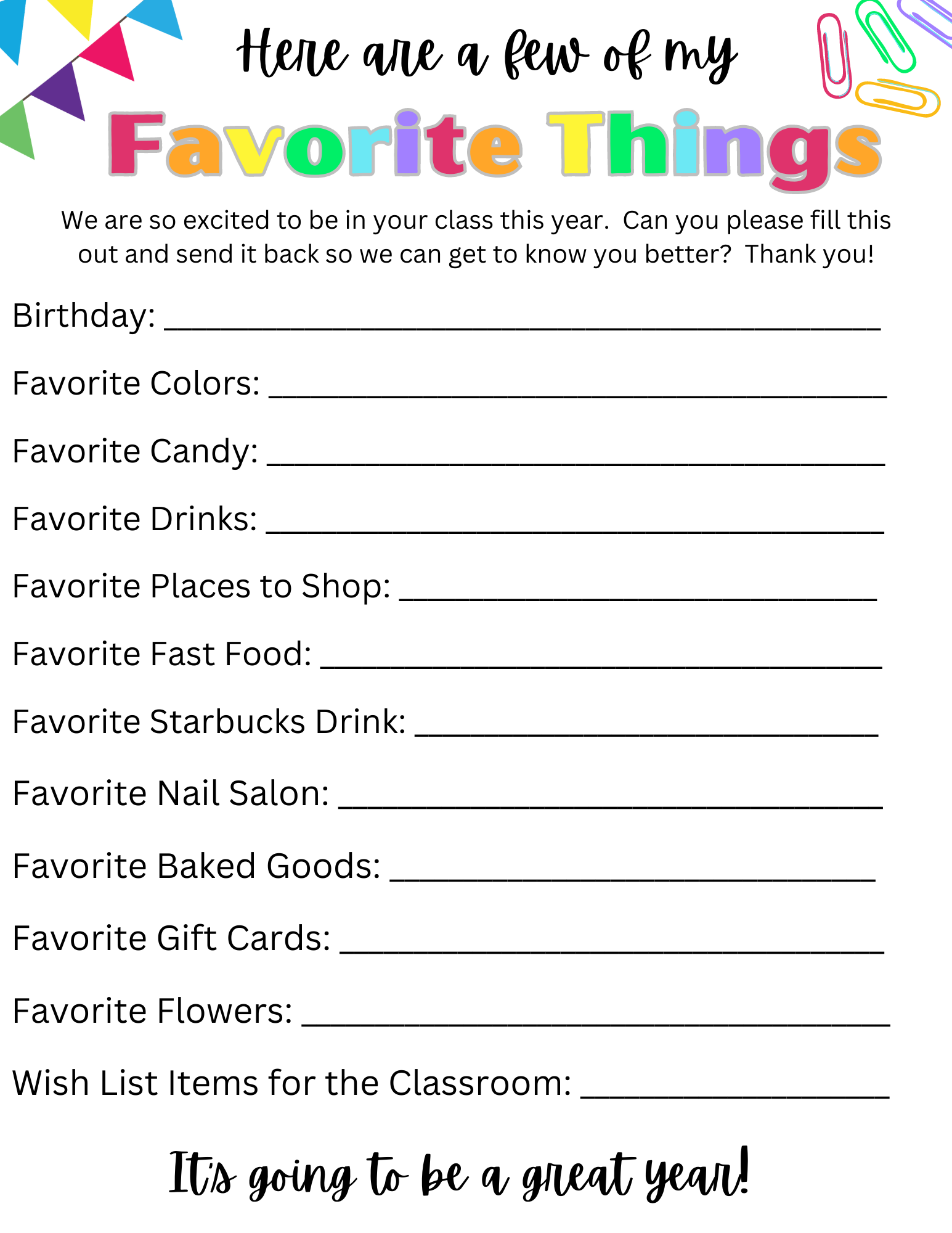 Free Teacher Printables For The Classroom