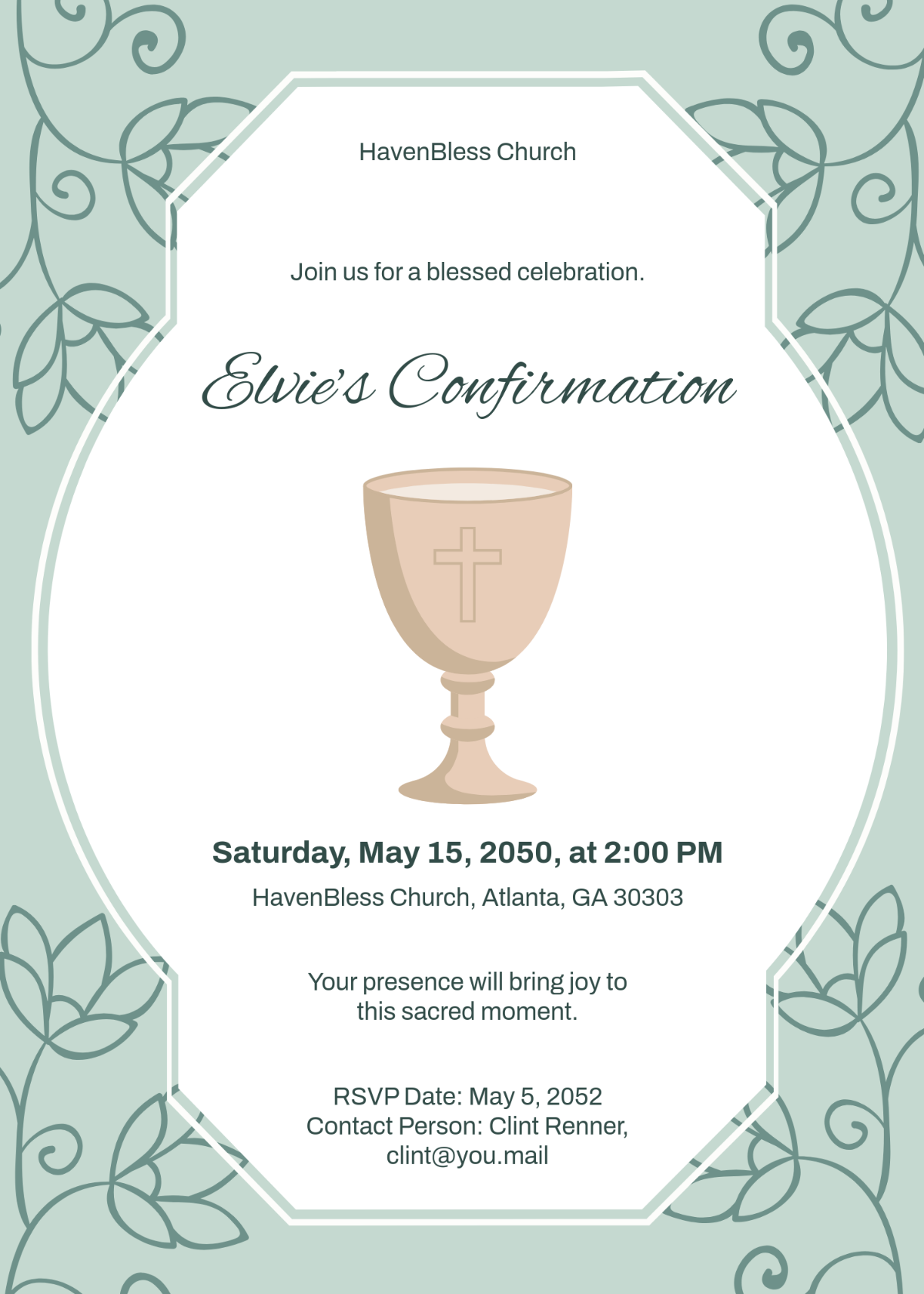 Free Confirmation Invitation Templates Editable And Printable