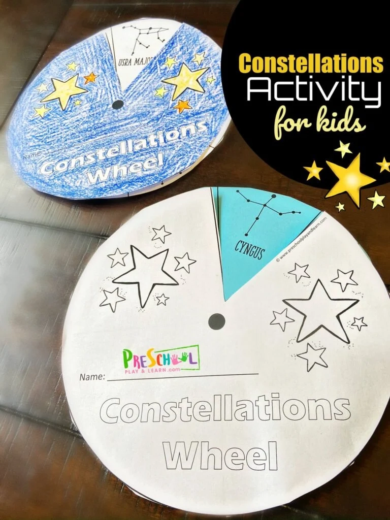  Free Constellations For Kids Printable Wheel Pdf