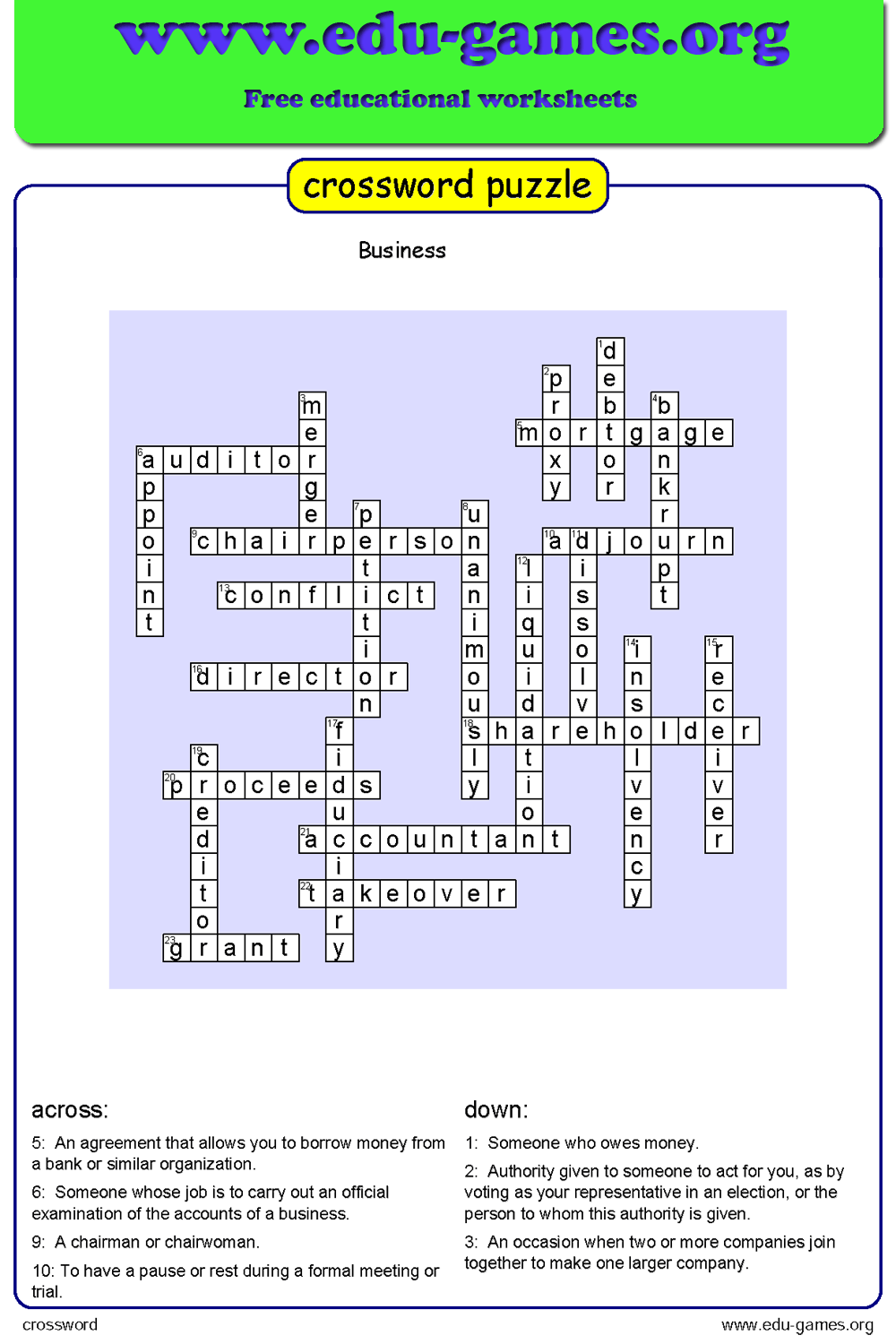 free crossword maker amp crossword generator for kids printable