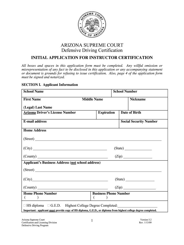 Printable Defensive Driving Certificate Template