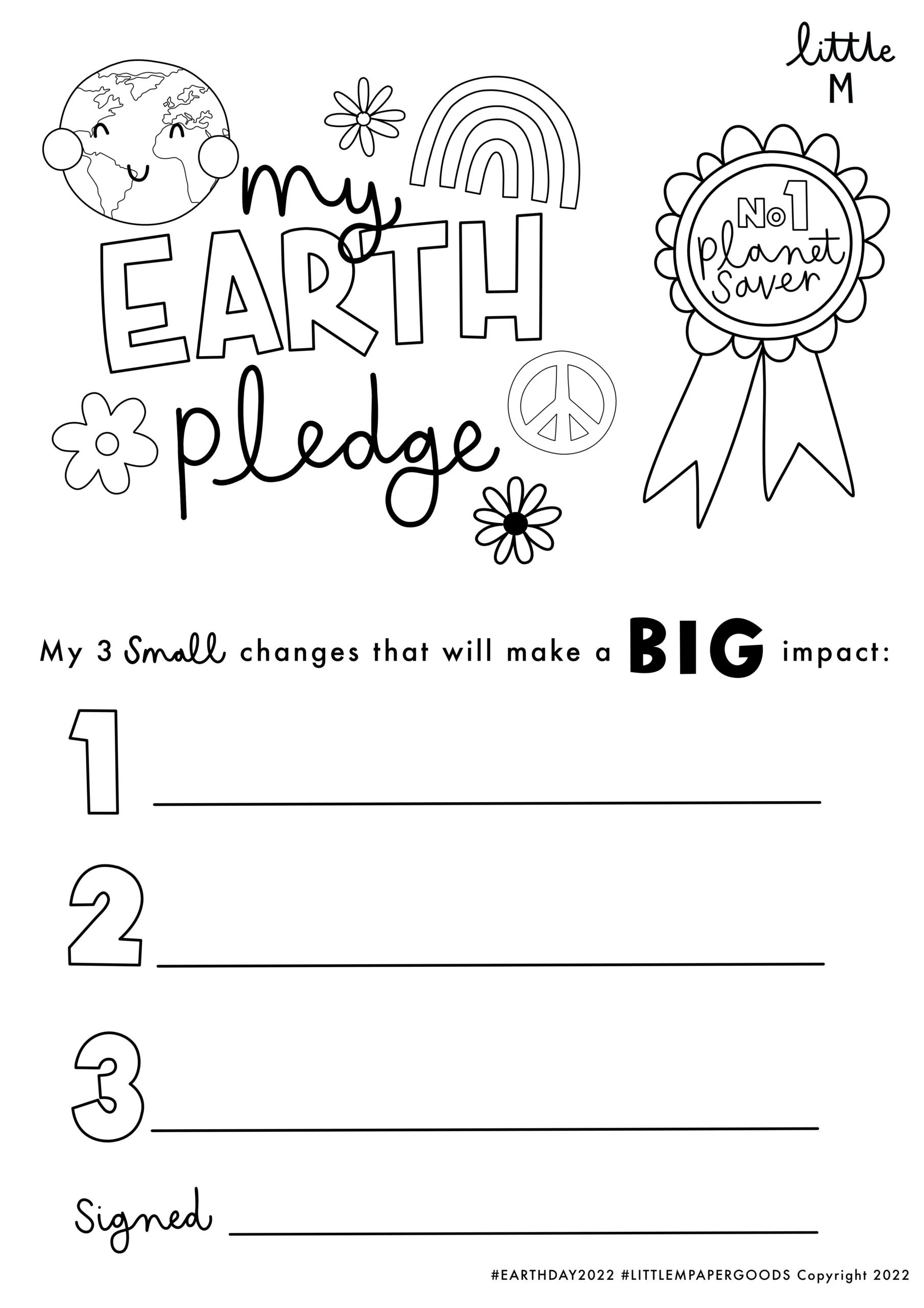 Free Earth Day Printables Littlempapergoods