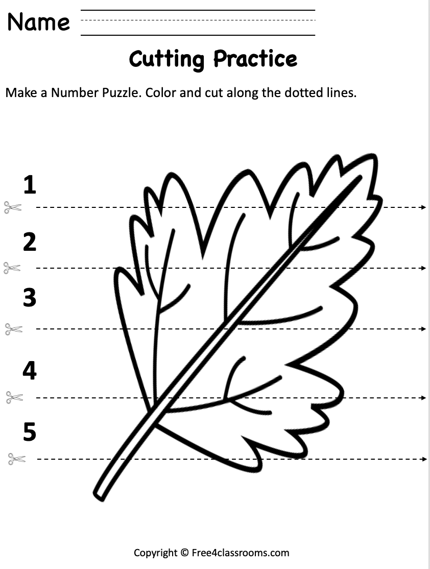 Preschool Fall Worksheets Free Printable