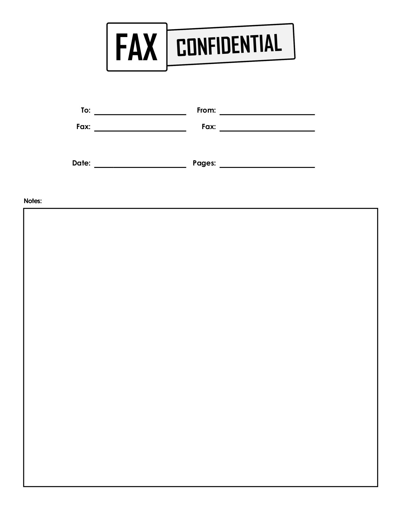 Free Fax Confidential Cover Sheets FaxBurner