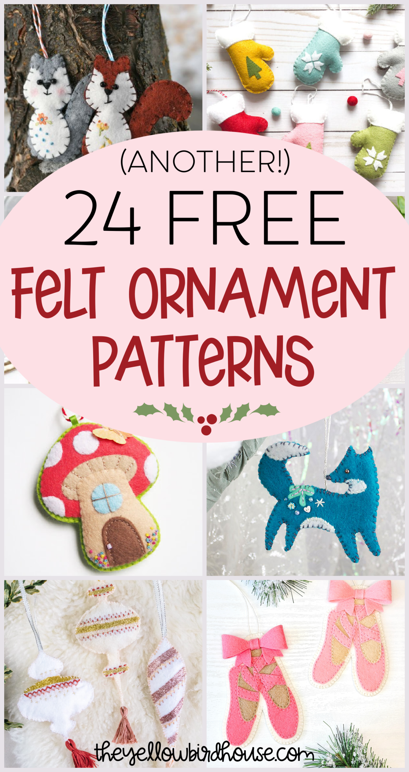 Free Felt Ornament Patterns Archives The Yellow Birdhouse