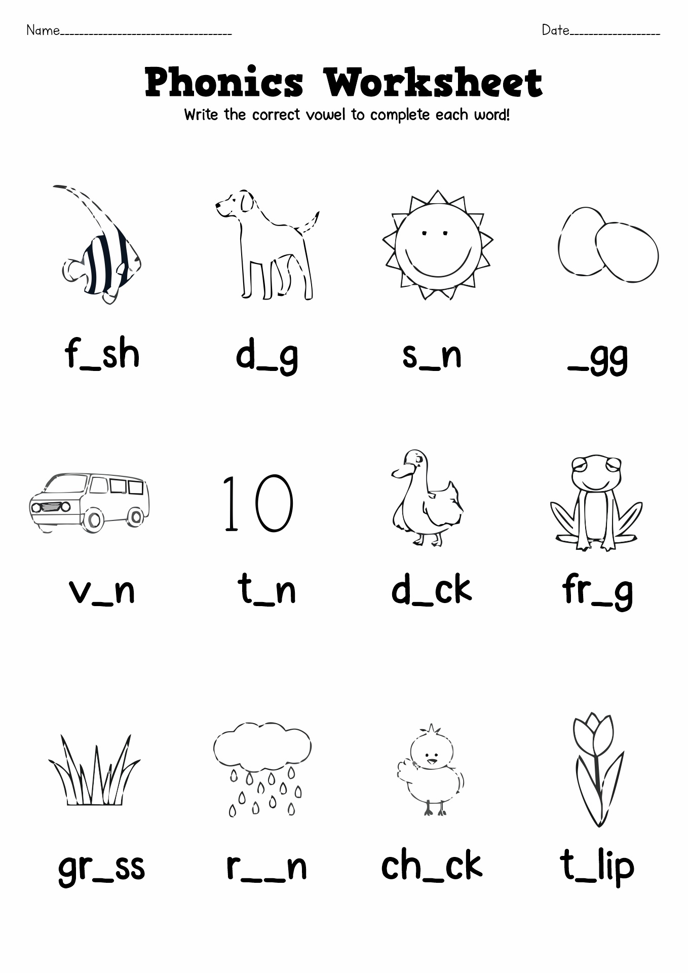 Free Free Phonic Worksheet Download Free Free Phonic Worksheet 