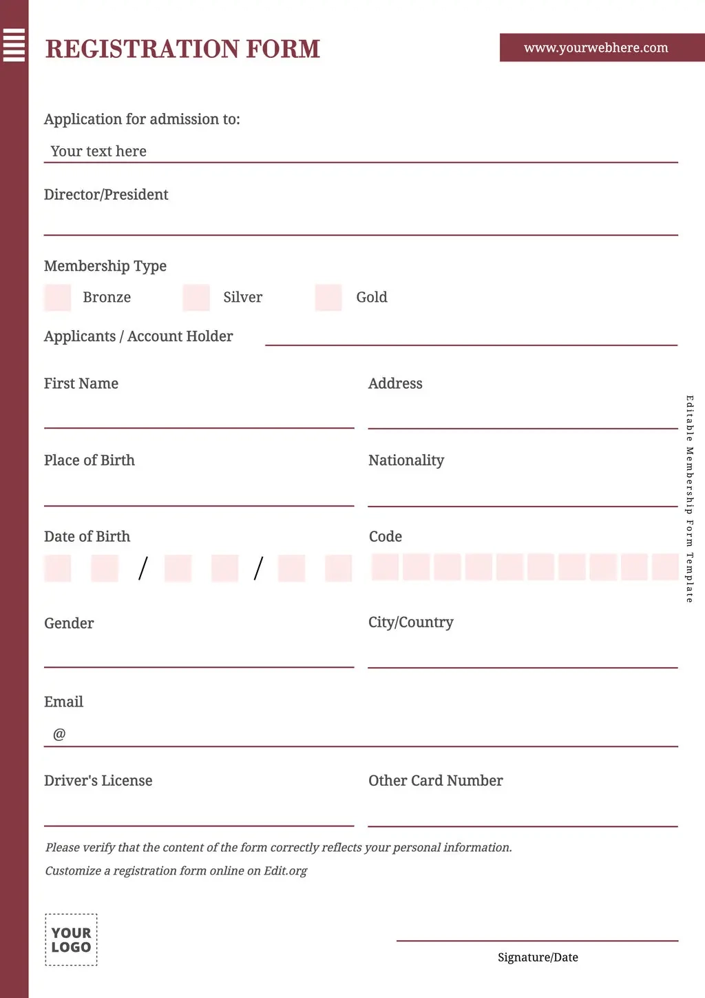 Free Intake Form Templates