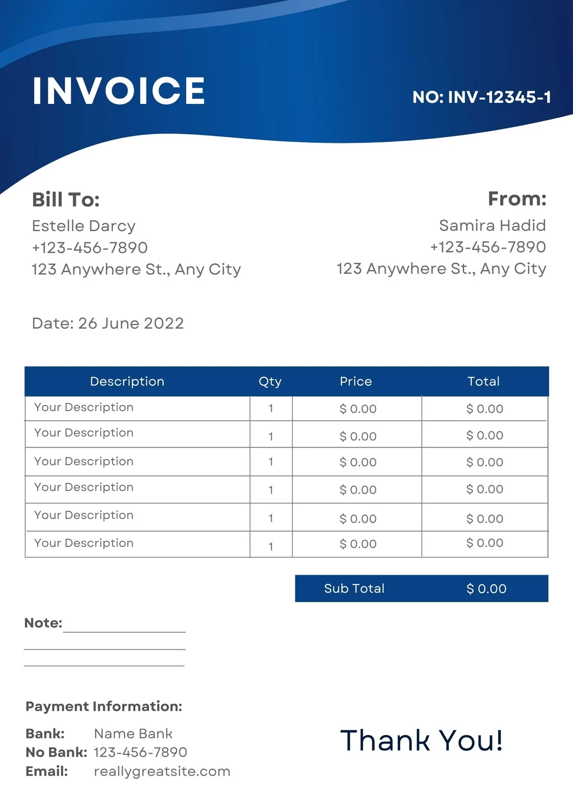 Free Invoice Generator Free Invoice Templates Canva