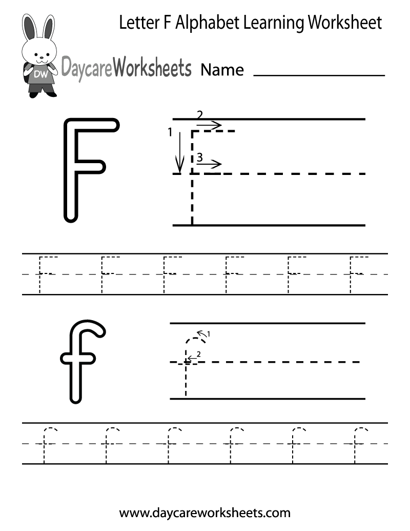 Letter F Preschool Worksheets Printables Free