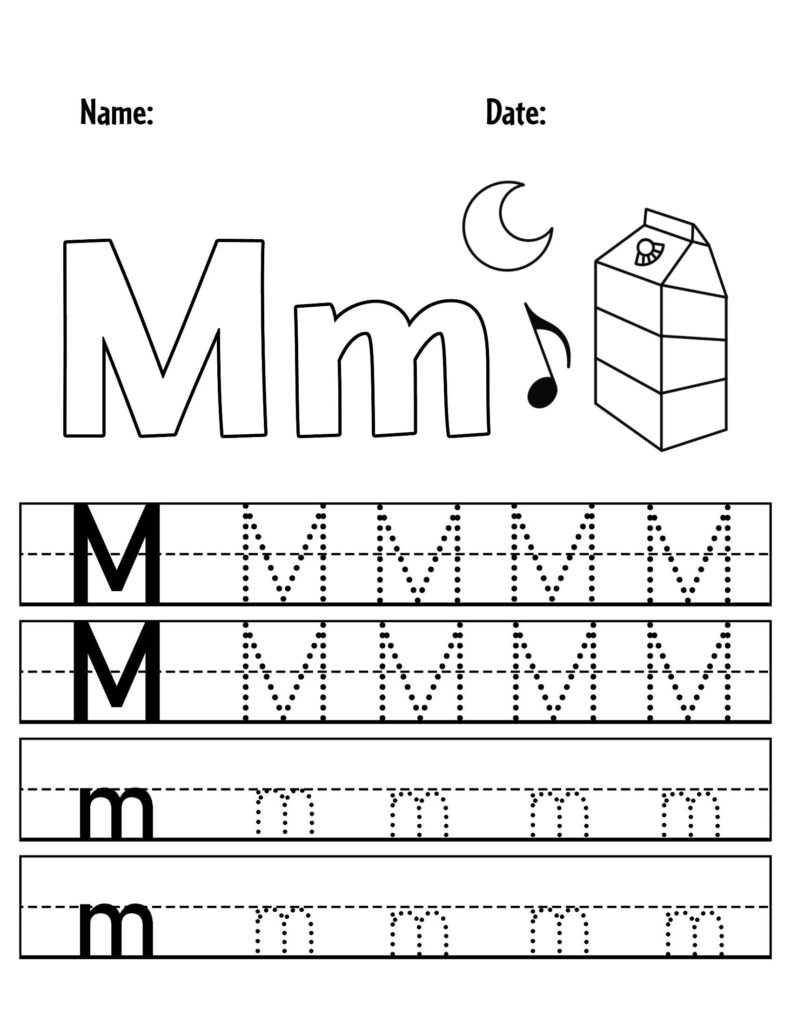 Free Printable Letter M Worksheets
