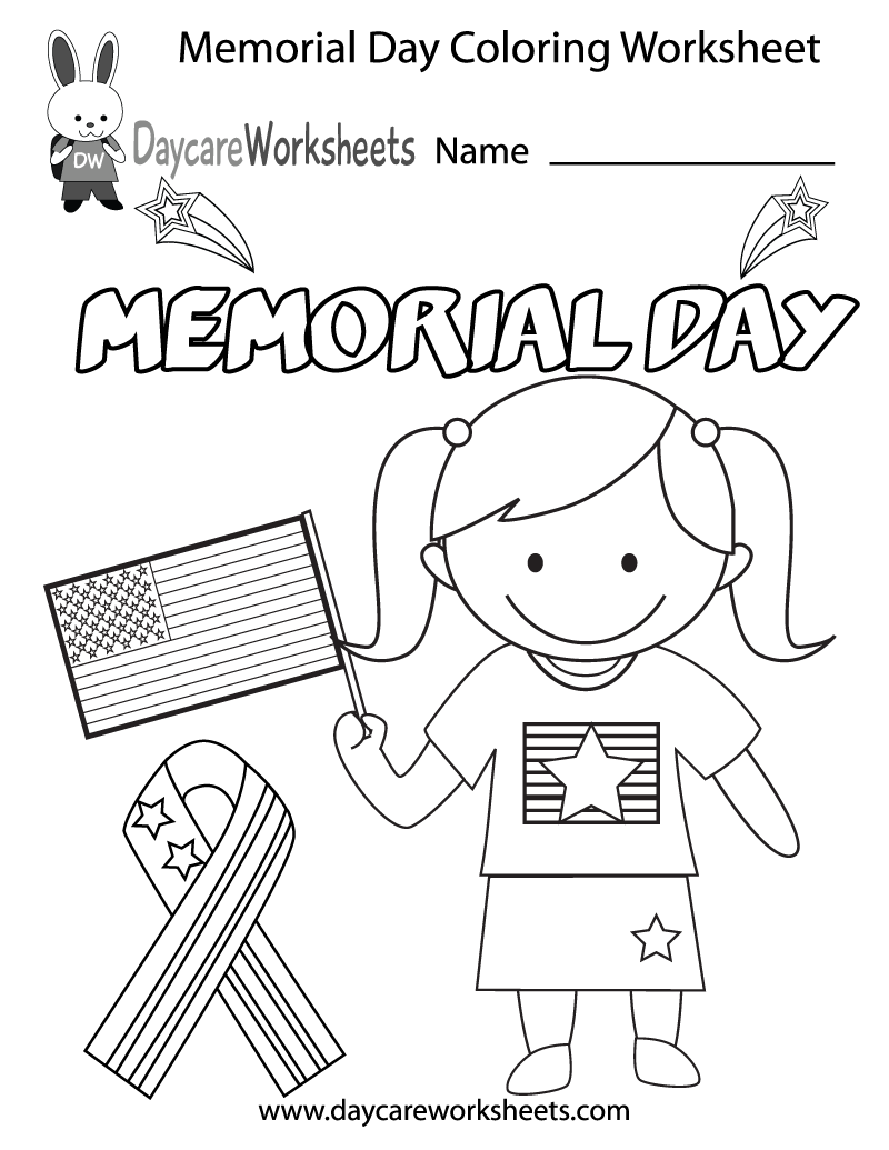 Free Memorial Day Worksheet For Kids Download Free Memorial Day 