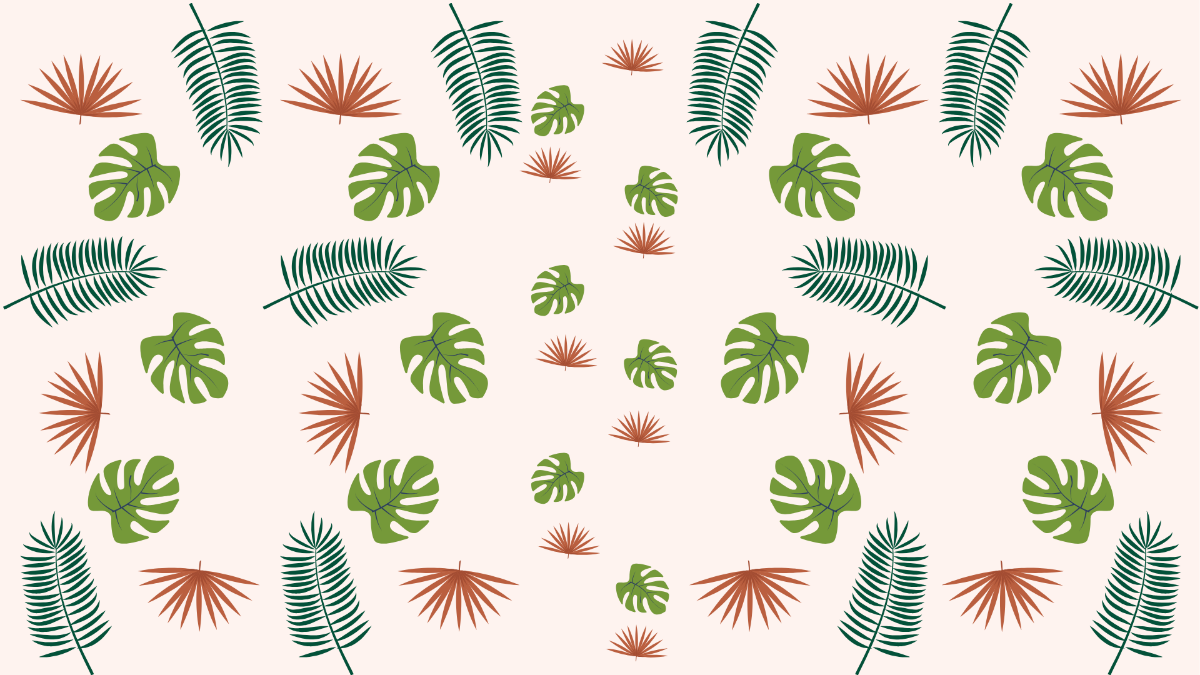 Free Plant Leaves Pattern Background Template To Edit Online