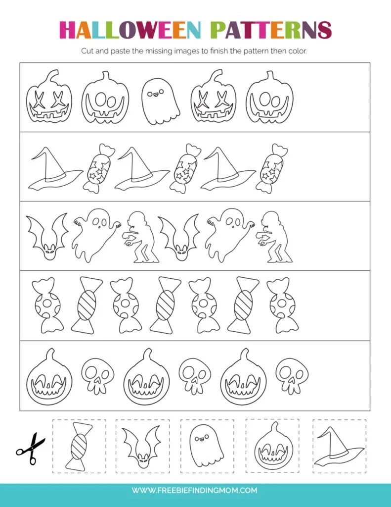 Free Printable Halloween Math Worksheets