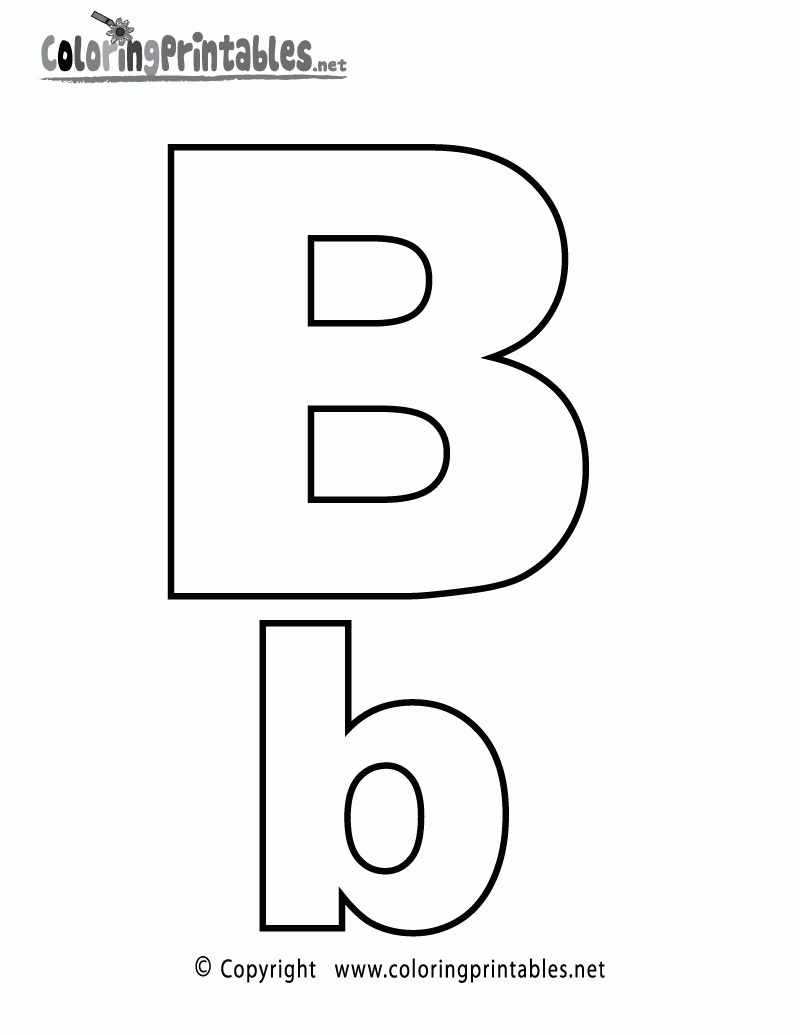 Letters To Color Printable