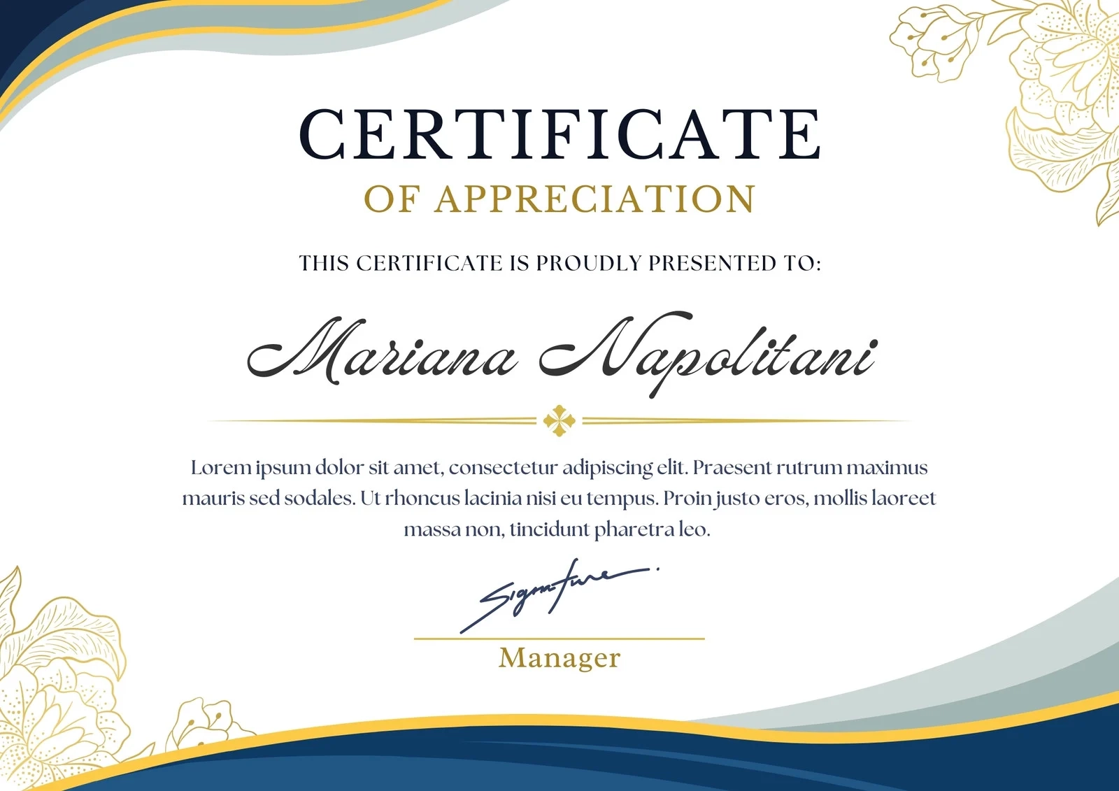 Printable Certificate Templates