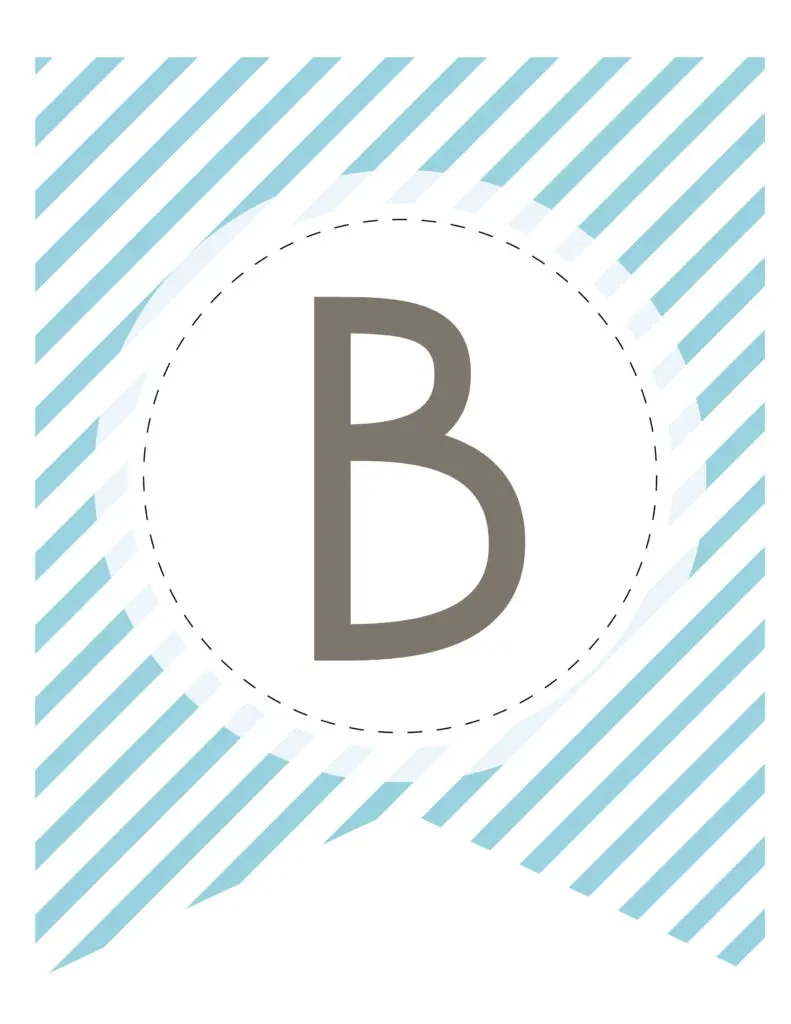 Free Printable Banner Letters
