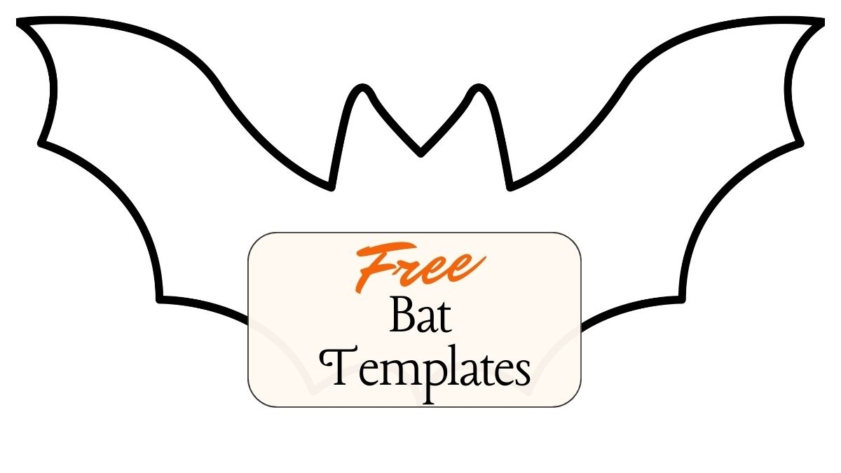 Outline Of A Bat Printable