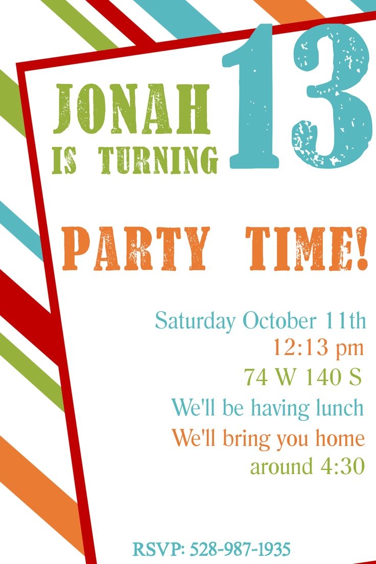 Free Printable Party Invitation Template