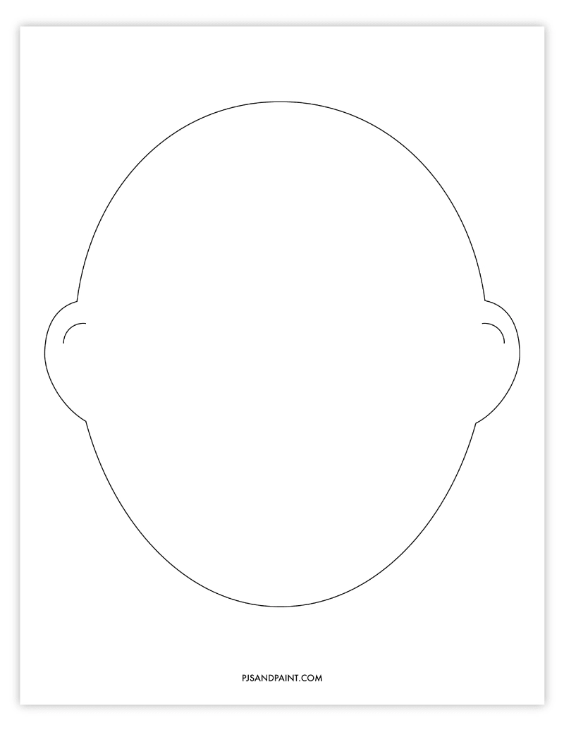 Self Portrait Template Printable