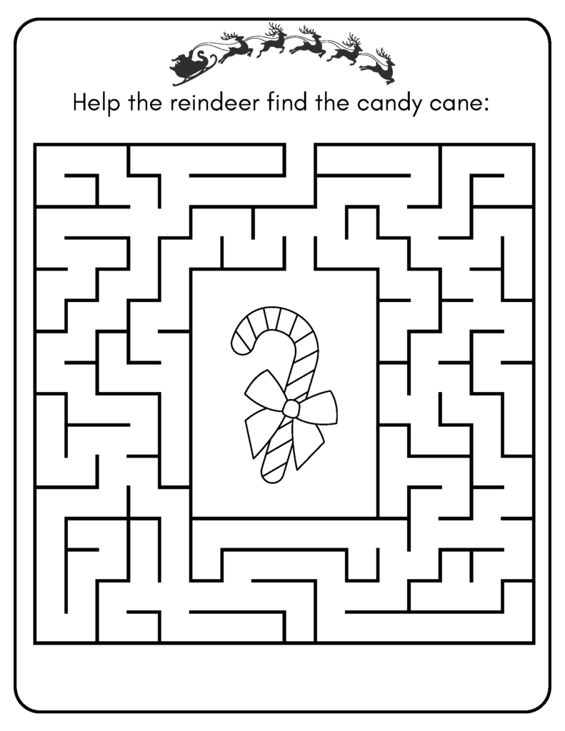 Free Printable Christmas Activity Sheets Baking You Happier