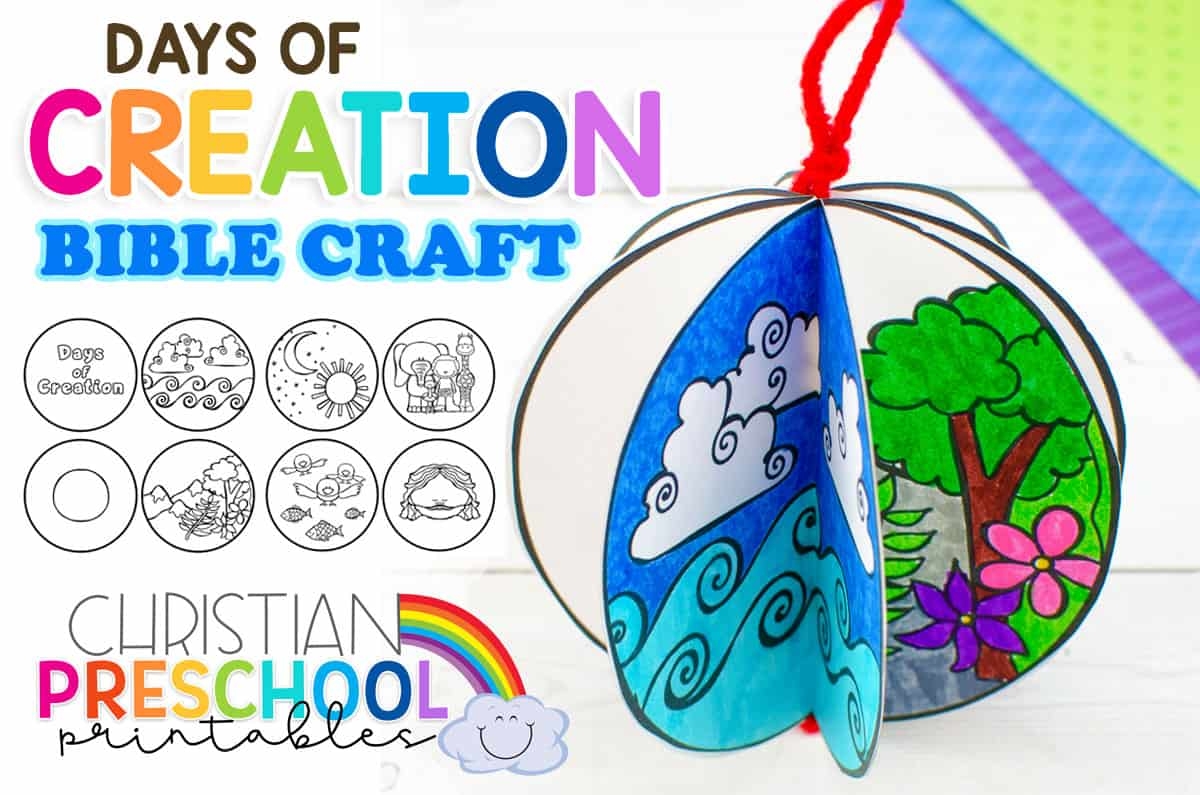 Free Printable Creation Craft For Kids Christian Preschool 
