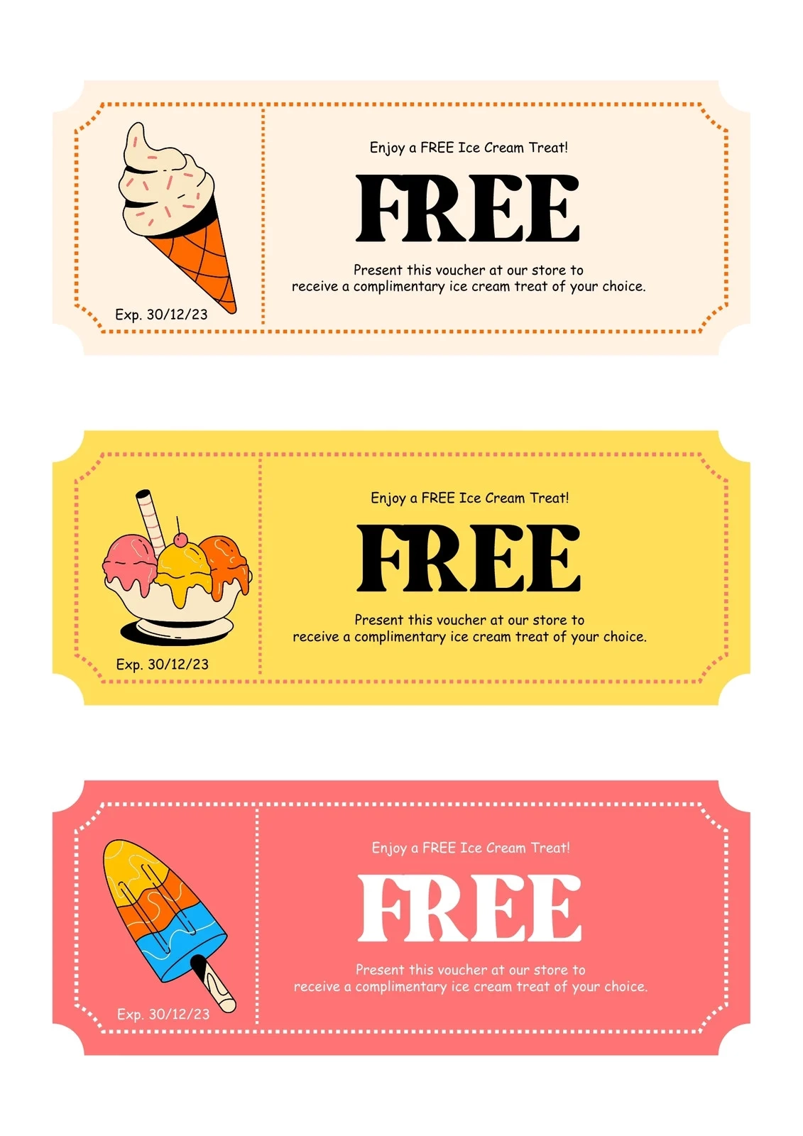 Free Coupon Template Printable