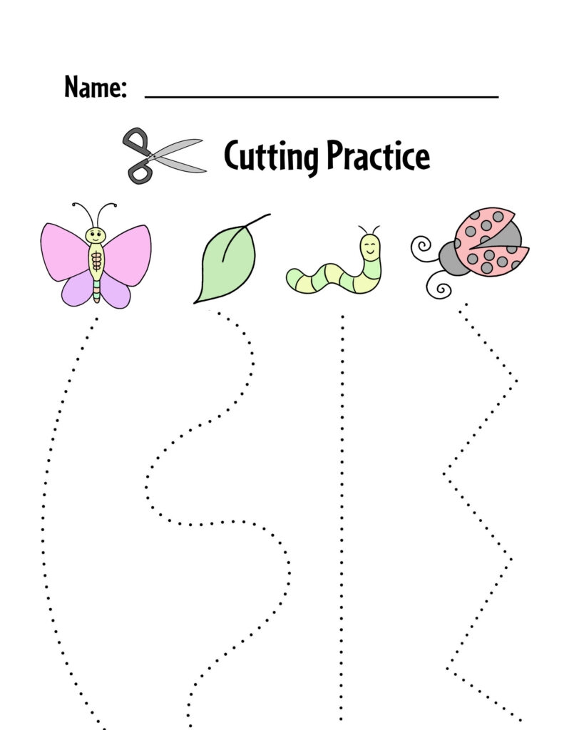 Free Printable Cutting Worksheets For Preschoolers The Hollydog 