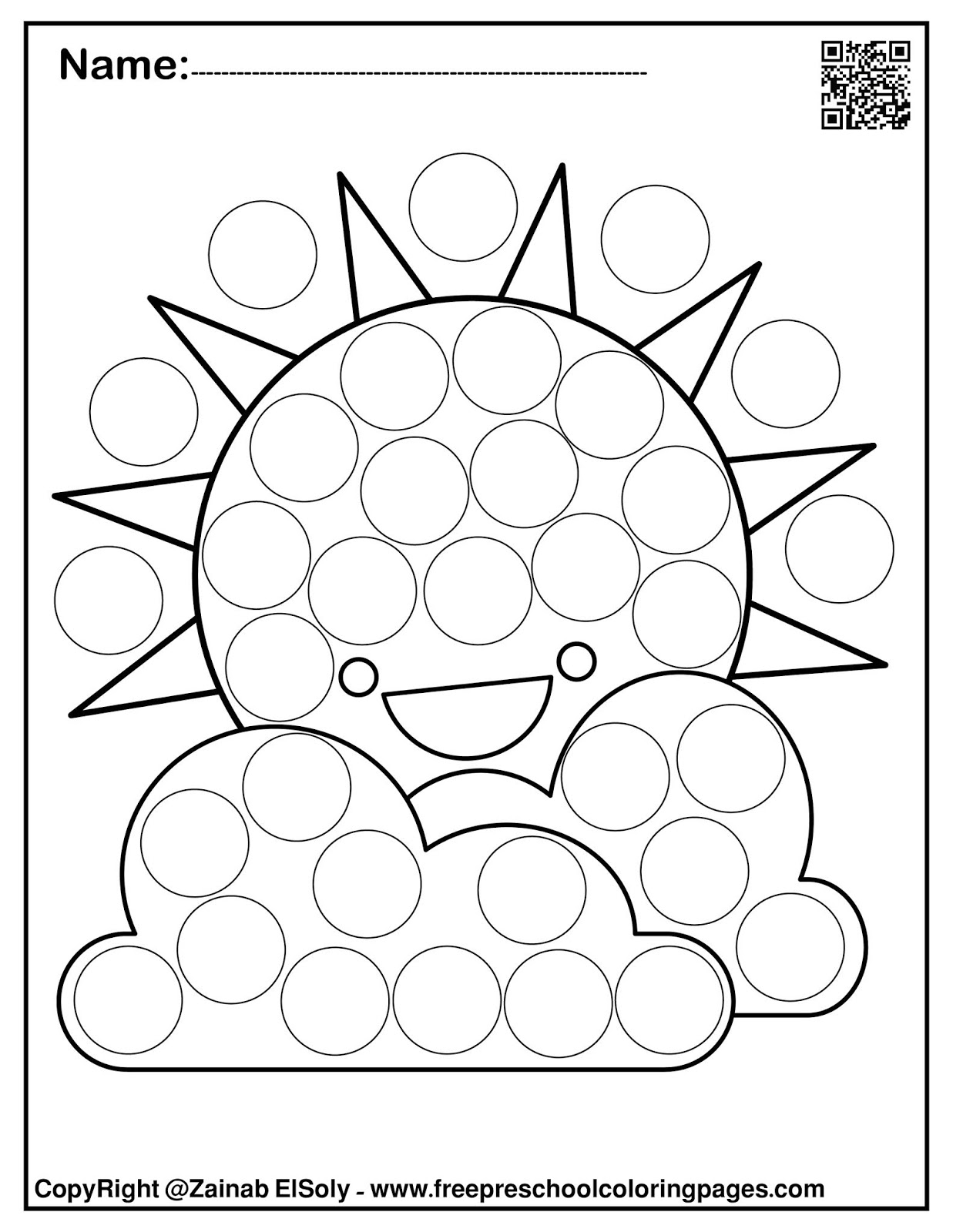 Free Printable Dot Art