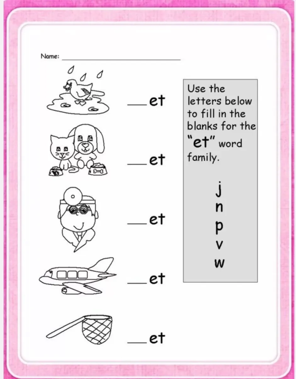Free Printable English Worksheets For Grade 1 Kids